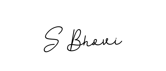Make a beautiful signature design for name S Bhovi. With this signature (BallpointsItalic-DORy9) style, you can create a handwritten signature for free. S Bhovi signature style 11 images and pictures png