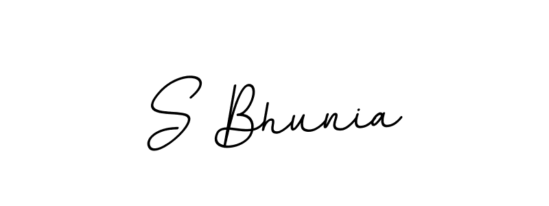 How to make S Bhunia signature? BallpointsItalic-DORy9 is a professional autograph style. Create handwritten signature for S Bhunia name. S Bhunia signature style 11 images and pictures png