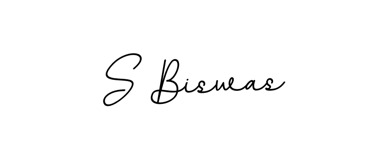 Design your own signature with our free online signature maker. With this signature software, you can create a handwritten (BallpointsItalic-DORy9) signature for name S Biswas. S Biswas signature style 11 images and pictures png