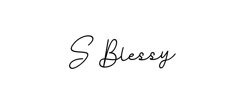 Also we have S Blessy name is the best signature style. Create professional handwritten signature collection using BallpointsItalic-DORy9 autograph style. S Blessy signature style 11 images and pictures png