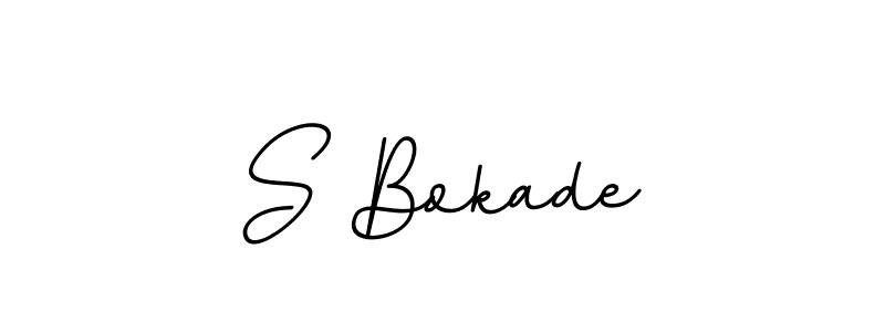 S Bokade stylish signature style. Best Handwritten Sign (BallpointsItalic-DORy9) for my name. Handwritten Signature Collection Ideas for my name S Bokade. S Bokade signature style 11 images and pictures png