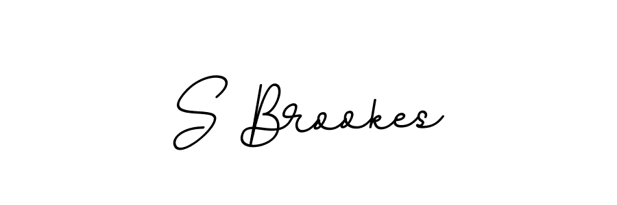 You should practise on your own different ways (BallpointsItalic-DORy9) to write your name (S Brookes) in signature. don't let someone else do it for you. S Brookes signature style 11 images and pictures png