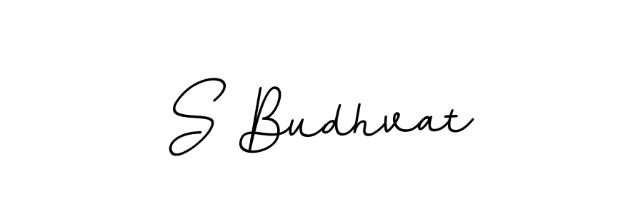 The best way (BallpointsItalic-DORy9) to make a short signature is to pick only two or three words in your name. The name S Budhvat include a total of six letters. For converting this name. S Budhvat signature style 11 images and pictures png