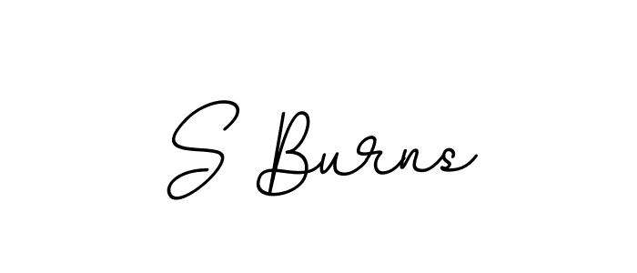 Design your own signature with our free online signature maker. With this signature software, you can create a handwritten (BallpointsItalic-DORy9) signature for name S Burns. S Burns signature style 11 images and pictures png