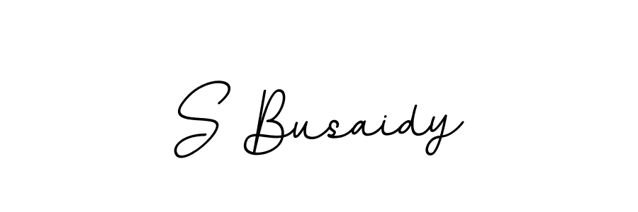 How to make S Busaidy name signature. Use BallpointsItalic-DORy9 style for creating short signs online. This is the latest handwritten sign. S Busaidy signature style 11 images and pictures png