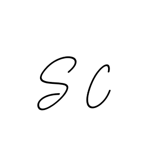 Design your own signature with our free online signature maker. With this signature software, you can create a handwritten (BallpointsItalic-DORy9) signature for name S C. S C signature style 11 images and pictures png