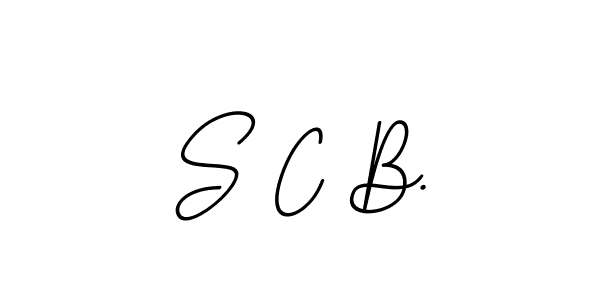 This is the best signature style for the S C B. name. Also you like these signature font (BallpointsItalic-DORy9). Mix name signature. S C B. signature style 11 images and pictures png