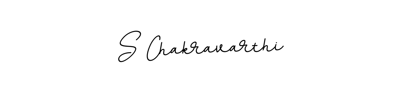 Make a beautiful signature design for name S Chakravarthi. With this signature (BallpointsItalic-DORy9) style, you can create a handwritten signature for free. S Chakravarthi signature style 11 images and pictures png