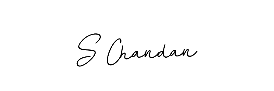 The best way (BallpointsItalic-DORy9) to make a short signature is to pick only two or three words in your name. The name S Chandan include a total of six letters. For converting this name. S Chandan signature style 11 images and pictures png