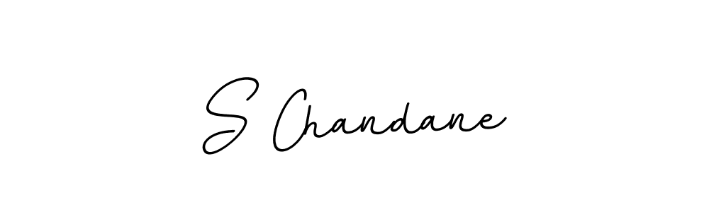 Make a beautiful signature design for name S Chandane. With this signature (BallpointsItalic-DORy9) style, you can create a handwritten signature for free. S Chandane signature style 11 images and pictures png