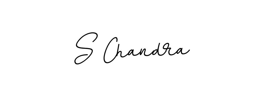 Design your own signature with our free online signature maker. With this signature software, you can create a handwritten (BallpointsItalic-DORy9) signature for name S Chandra. S Chandra signature style 11 images and pictures png