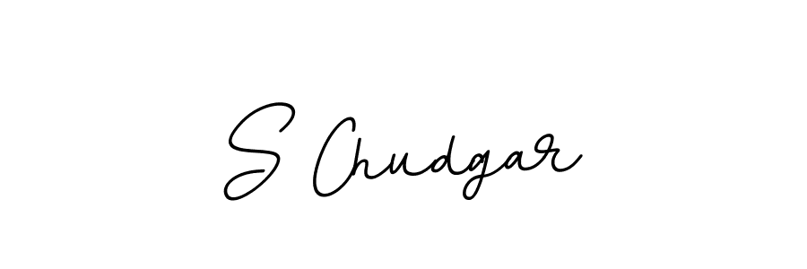 How to make S Chudgar name signature. Use BallpointsItalic-DORy9 style for creating short signs online. This is the latest handwritten sign. S Chudgar signature style 11 images and pictures png