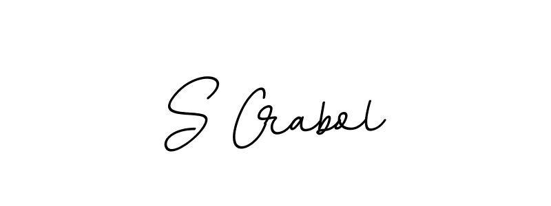 Create a beautiful signature design for name S Crabol. With this signature (BallpointsItalic-DORy9) fonts, you can make a handwritten signature for free. S Crabol signature style 11 images and pictures png