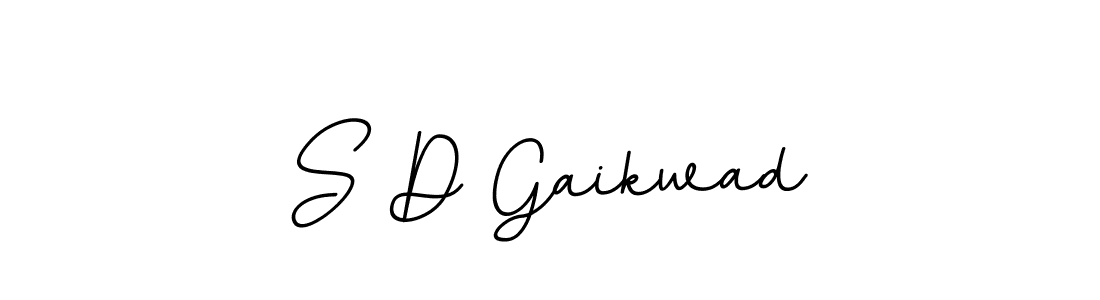 Make a beautiful signature design for name S D Gaikwad. With this signature (BallpointsItalic-DORy9) style, you can create a handwritten signature for free. S D Gaikwad signature style 11 images and pictures png