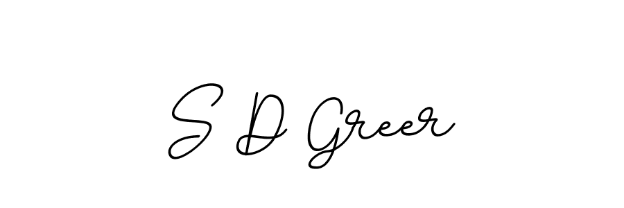 You should practise on your own different ways (BallpointsItalic-DORy9) to write your name (S D Greer) in signature. don't let someone else do it for you. S D Greer signature style 11 images and pictures png