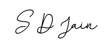 The BallpointsItalic-DORy9 typeface gives name S D Jain a refined look. Suitable for certificates, diplomas, and official verification. S D Jain signature style 11 images and pictures png