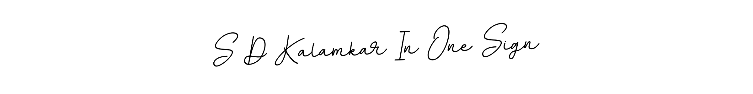 Use a signature maker to create a handwritten signature online. With this signature software, you can design (BallpointsItalic-DORy9) your own signature for name S D Kalamkar In One Sign. S D Kalamkar In One Sign signature style 11 images and pictures png