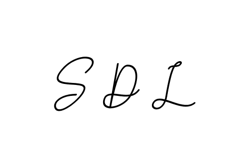 Make a beautiful signature design for name S D L. With this signature (BallpointsItalic-DORy9) style, you can create a handwritten signature for free. S D L signature style 11 images and pictures png