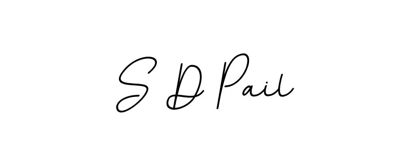 Create a beautiful signature design for name S D Pail. With this signature (BallpointsItalic-DORy9) fonts, you can make a handwritten signature for free. S D Pail signature style 11 images and pictures png