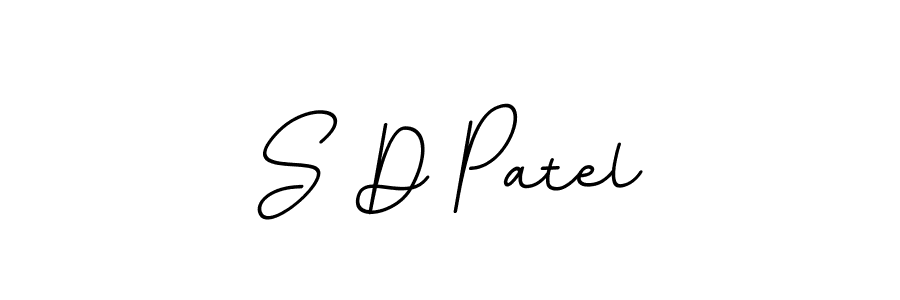Make a beautiful signature design for name S D Patel. With this signature (BallpointsItalic-DORy9) style, you can create a handwritten signature for free. S D Patel signature style 11 images and pictures png