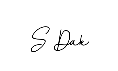 Create a beautiful signature design for name S Dak. With this signature (BallpointsItalic-DORy9) fonts, you can make a handwritten signature for free. S Dak signature style 11 images and pictures png
