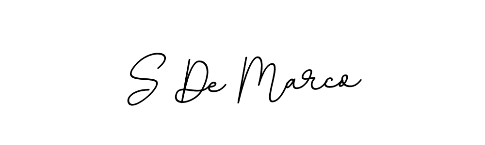 Design your own signature with our free online signature maker. With this signature software, you can create a handwritten (BallpointsItalic-DORy9) signature for name S De Marco. S De Marco signature style 11 images and pictures png