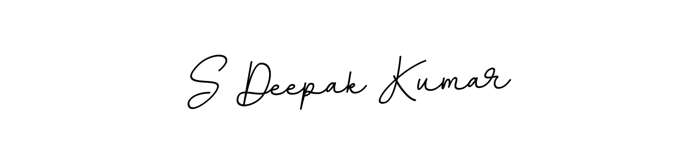 How to make S Deepak Kumar name signature. Use BallpointsItalic-DORy9 style for creating short signs online. This is the latest handwritten sign. S Deepak Kumar signature style 11 images and pictures png