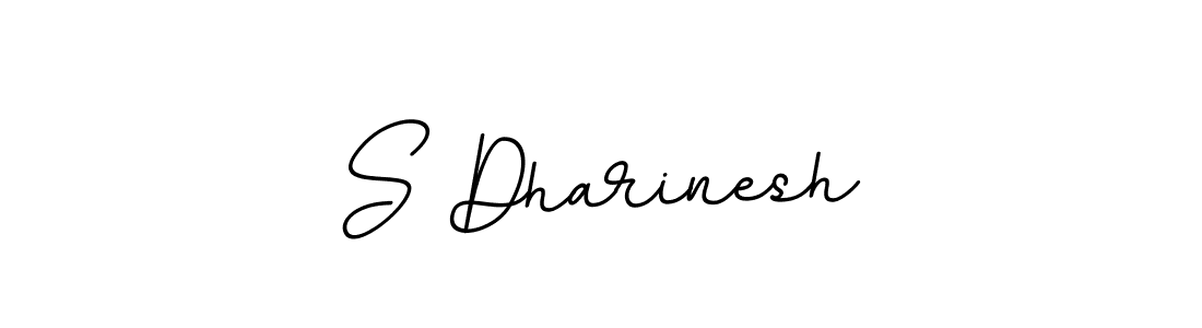 The best way (BallpointsItalic-DORy9) to make a short signature is to pick only two or three words in your name. The name S Dharinesh include a total of six letters. For converting this name. S Dharinesh signature style 11 images and pictures png