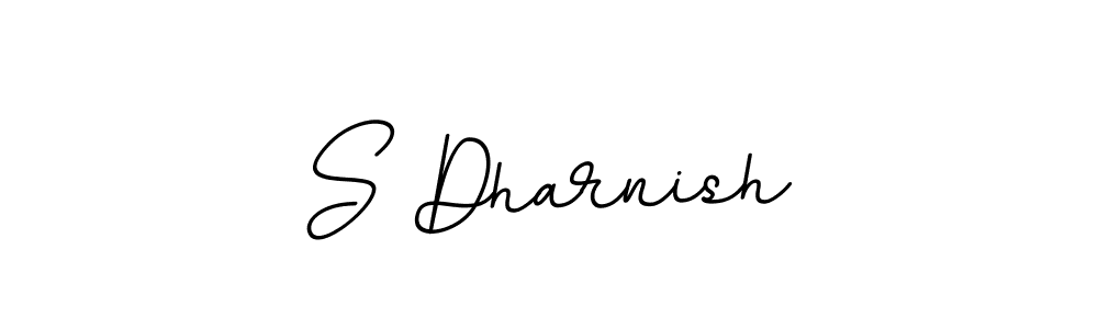 if you are searching for the best signature style for your name S Dharnish. so please give up your signature search. here we have designed multiple signature styles  using BallpointsItalic-DORy9. S Dharnish signature style 11 images and pictures png