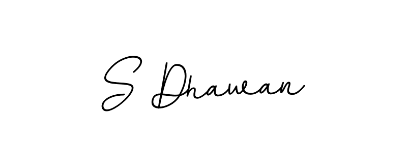 Create a beautiful signature design for name S Dhawan. With this signature (BallpointsItalic-DORy9) fonts, you can make a handwritten signature for free. S Dhawan signature style 11 images and pictures png