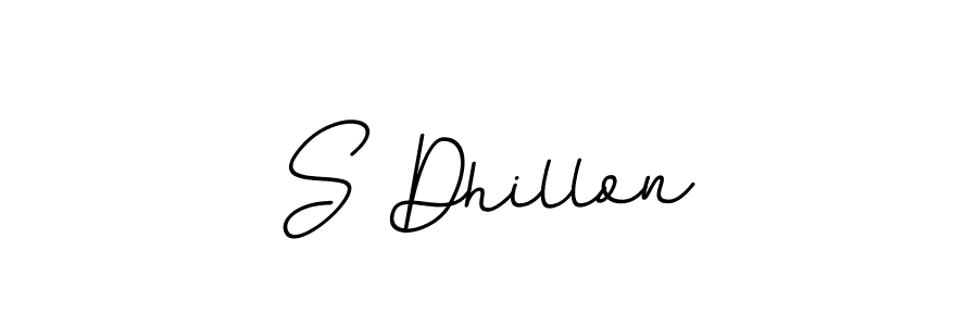 Use a signature maker to create a handwritten signature online. With this signature software, you can design (BallpointsItalic-DORy9) your own signature for name S Dhillon. S Dhillon signature style 11 images and pictures png