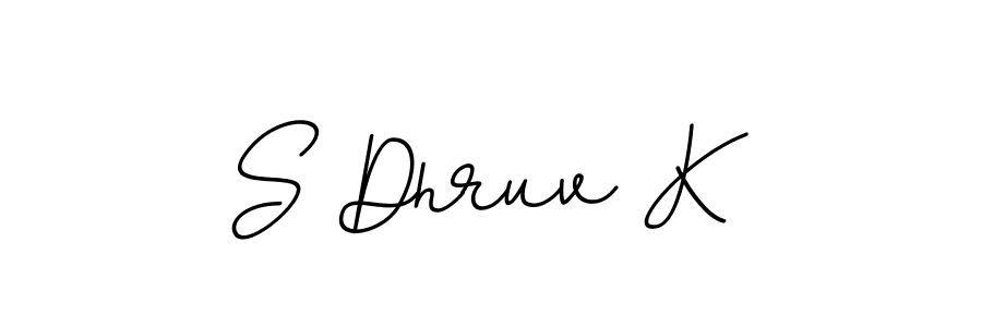 Design your own signature with our free online signature maker. With this signature software, you can create a handwritten (BallpointsItalic-DORy9) signature for name S Dhruv K. S Dhruv K signature style 11 images and pictures png