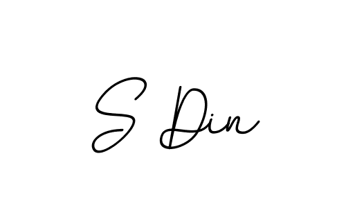 You should practise on your own different ways (BallpointsItalic-DORy9) to write your name (S Din) in signature. don't let someone else do it for you. S Din signature style 11 images and pictures png