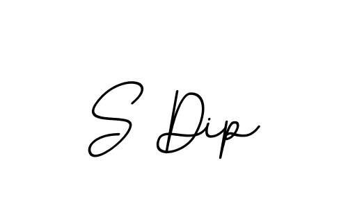 Make a beautiful signature design for name S Dip. With this signature (BallpointsItalic-DORy9) style, you can create a handwritten signature for free. S Dip signature style 11 images and pictures png