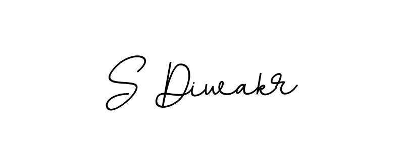 How to make S Diwakr name signature. Use BallpointsItalic-DORy9 style for creating short signs online. This is the latest handwritten sign. S Diwakr signature style 11 images and pictures png