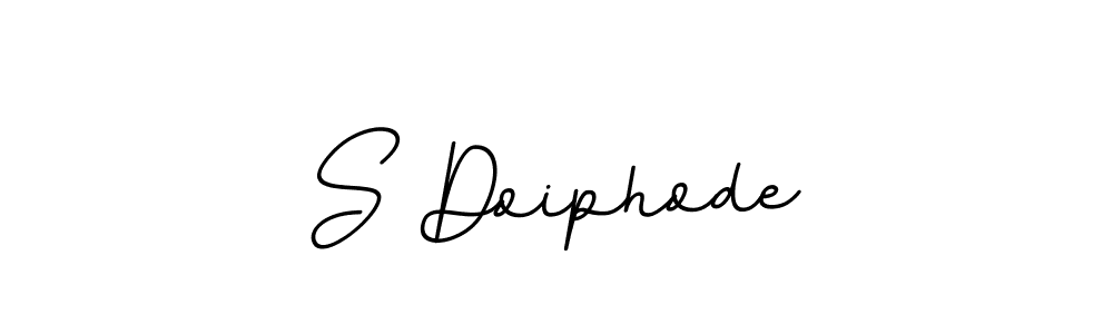 Create a beautiful signature design for name S Doiphode. With this signature (BallpointsItalic-DORy9) fonts, you can make a handwritten signature for free. S Doiphode signature style 11 images and pictures png