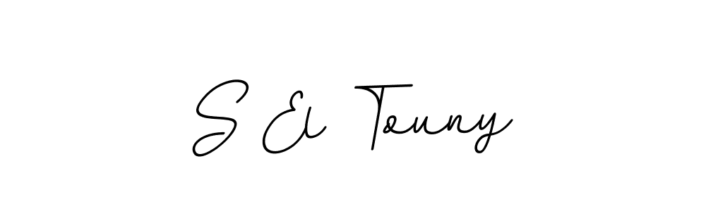 BallpointsItalic-DORy9 is a professional signature style that is perfect for those who want to add a touch of class to their signature. It is also a great choice for those who want to make their signature more unique. Get S El Touny name to fancy signature for free. S El Touny signature style 11 images and pictures png