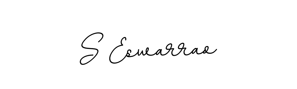 Create a beautiful signature design for name S Eswarrao. With this signature (BallpointsItalic-DORy9) fonts, you can make a handwritten signature for free. S Eswarrao signature style 11 images and pictures png