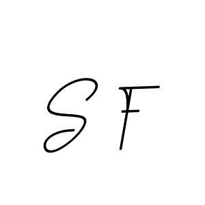 Make a beautiful signature design for name S F. With this signature (BallpointsItalic-DORy9) style, you can create a handwritten signature for free. S F signature style 11 images and pictures png