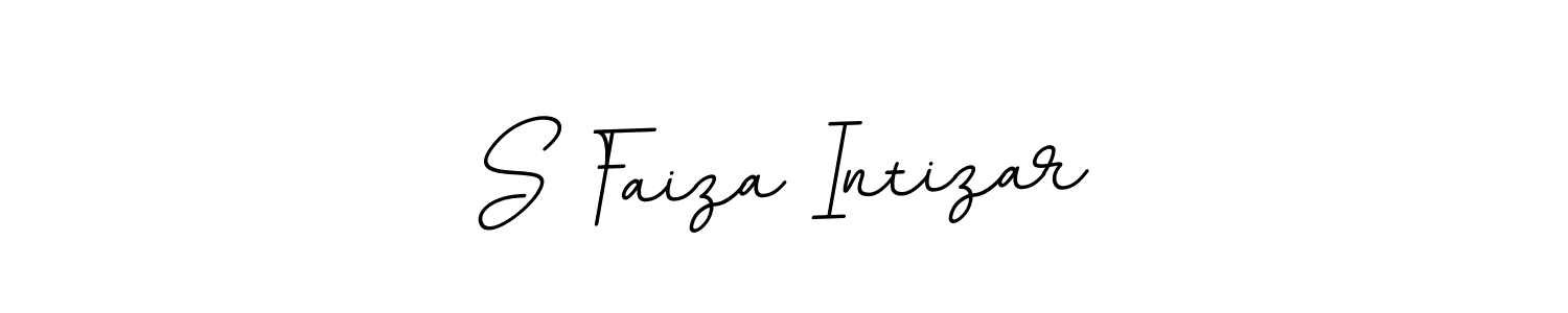 The best way (BallpointsItalic-DORy9) to make a short signature is to pick only two or three words in your name. The name S Faiza Intizar include a total of six letters. For converting this name. S Faiza Intizar signature style 11 images and pictures png