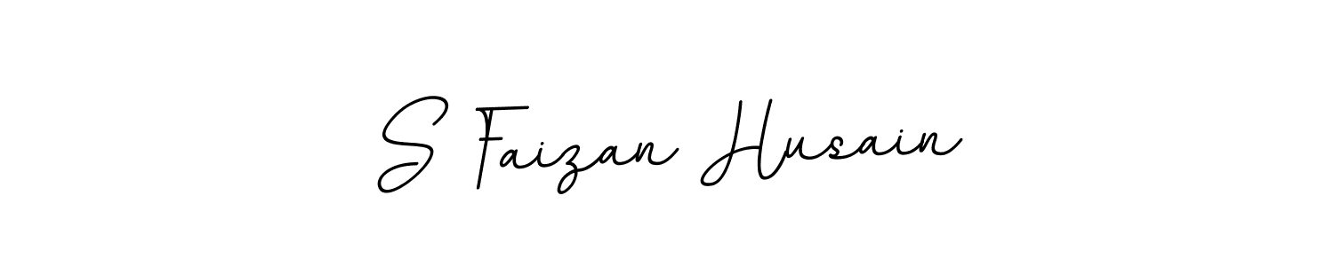 This is the best signature style for the S Faizan Husain name. Also you like these signature font (BallpointsItalic-DORy9). Mix name signature. S Faizan Husain signature style 11 images and pictures png