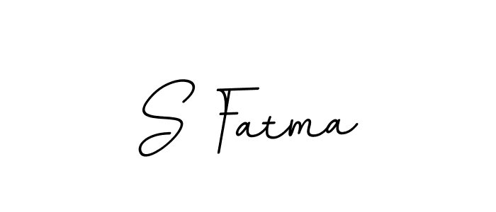 The best way (BallpointsItalic-DORy9) to make a short signature is to pick only two or three words in your name. The name S Fatma include a total of six letters. For converting this name. S Fatma signature style 11 images and pictures png