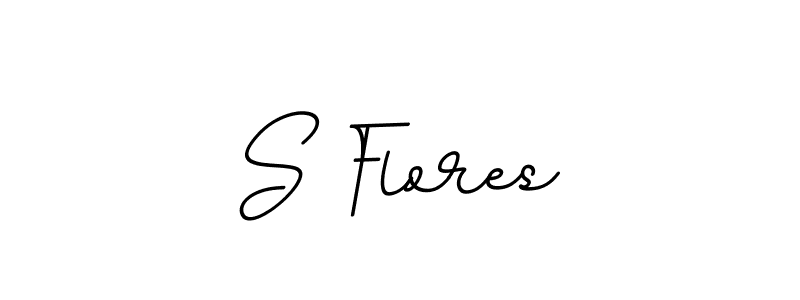 Create a beautiful signature design for name S Flores. With this signature (BallpointsItalic-DORy9) fonts, you can make a handwritten signature for free. S Flores signature style 11 images and pictures png