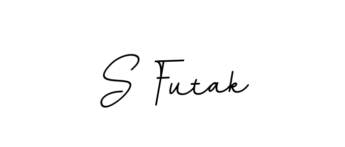 You should practise on your own different ways (BallpointsItalic-DORy9) to write your name (S Futak) in signature. don't let someone else do it for you. S Futak signature style 11 images and pictures png