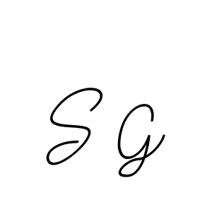 The best way (BallpointsItalic-DORy9) to make a short signature is to pick only two or three words in your name. The name S G include a total of six letters. For converting this name. S G signature style 11 images and pictures png