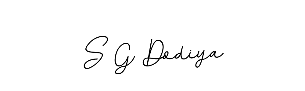 Make a beautiful signature design for name S G Dodiya. With this signature (BallpointsItalic-DORy9) style, you can create a handwritten signature for free. S G Dodiya signature style 11 images and pictures png