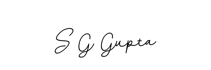 Create a beautiful signature design for name S G Gupta. With this signature (BallpointsItalic-DORy9) fonts, you can make a handwritten signature for free. S G Gupta signature style 11 images and pictures png