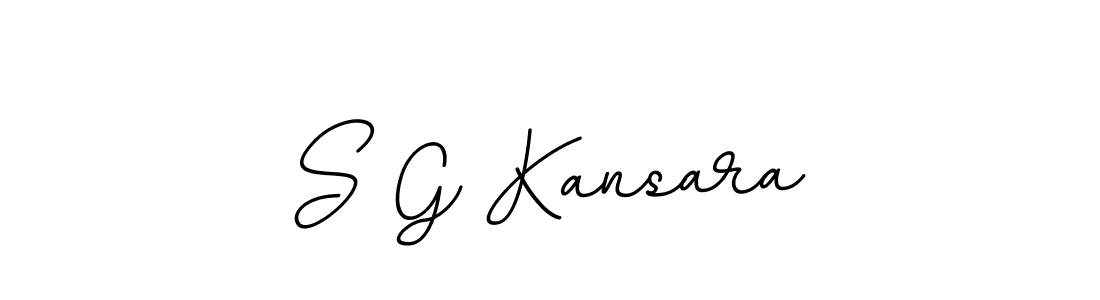 How to make S G Kansara name signature. Use BallpointsItalic-DORy9 style for creating short signs online. This is the latest handwritten sign. S G Kansara signature style 11 images and pictures png