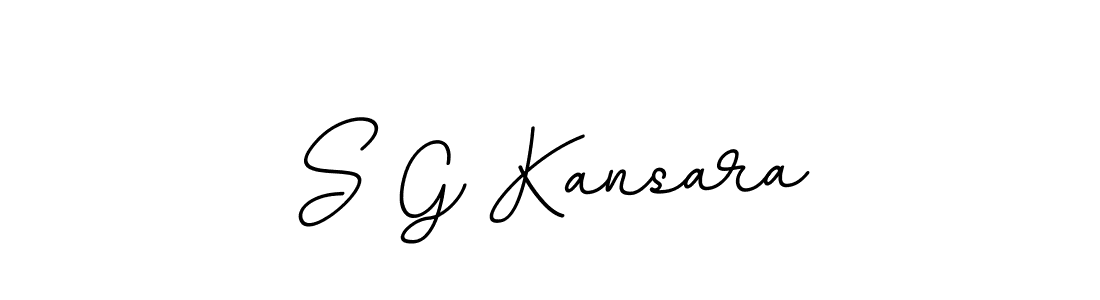 How to make S G Kansara name signature. Use BallpointsItalic-DORy9 style for creating short signs online. This is the latest handwritten sign. S G Kansara signature style 11 images and pictures png