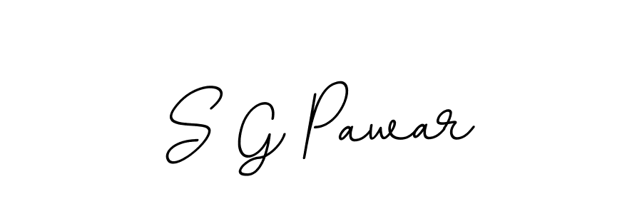 The best way (BallpointsItalic-DORy9) to make a short signature is to pick only two or three words in your name. The name S G Pawar include a total of six letters. For converting this name. S G Pawar signature style 11 images and pictures png